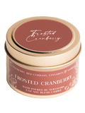 Frosted Cranberry Tin Candle