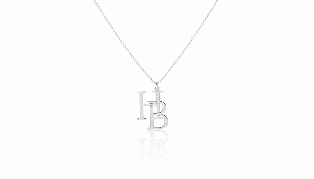Custom Name Jewelry - Personalized Interlocking Letter Necklace