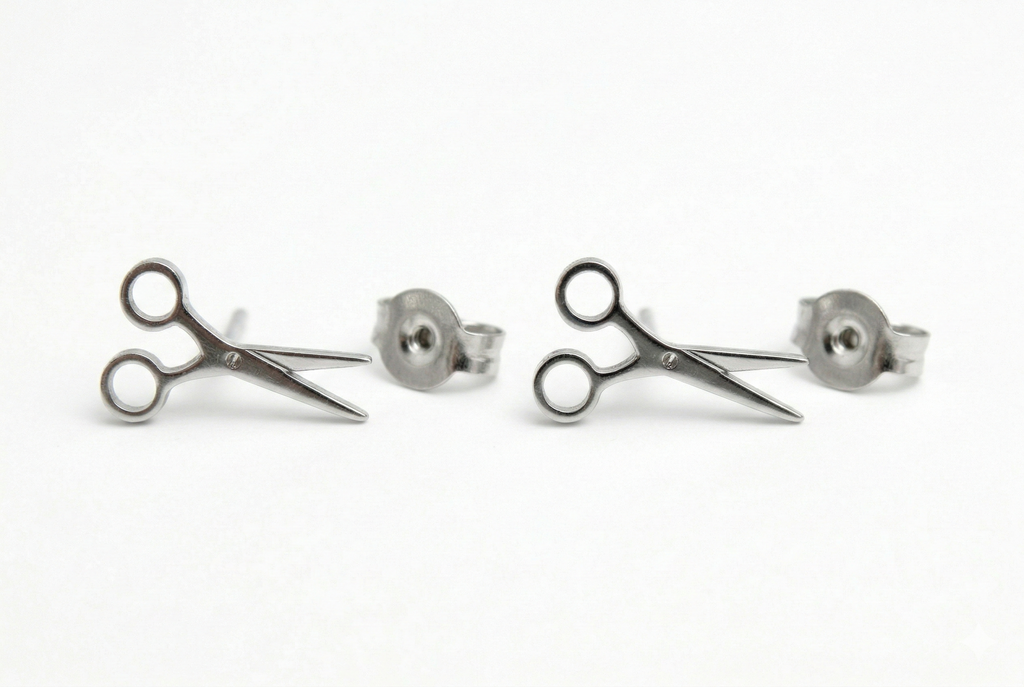 Scissor Stud Earrings for Sapphic Pride | Tiny Lesbian Jewelry for WLW & LGBTQ+ Celebration