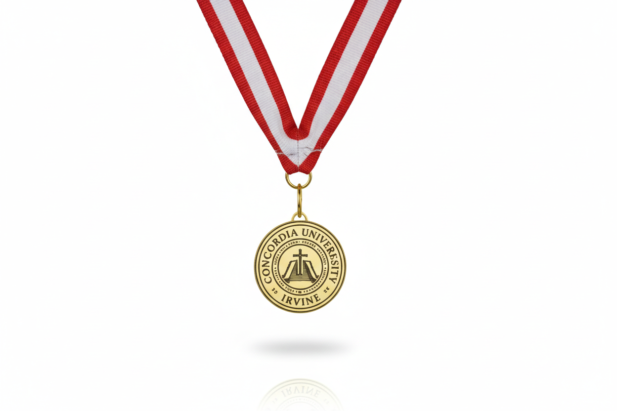 Engraved College Logo Medal - 925 Sterling Silver Graduation Gift for Proud Graduates