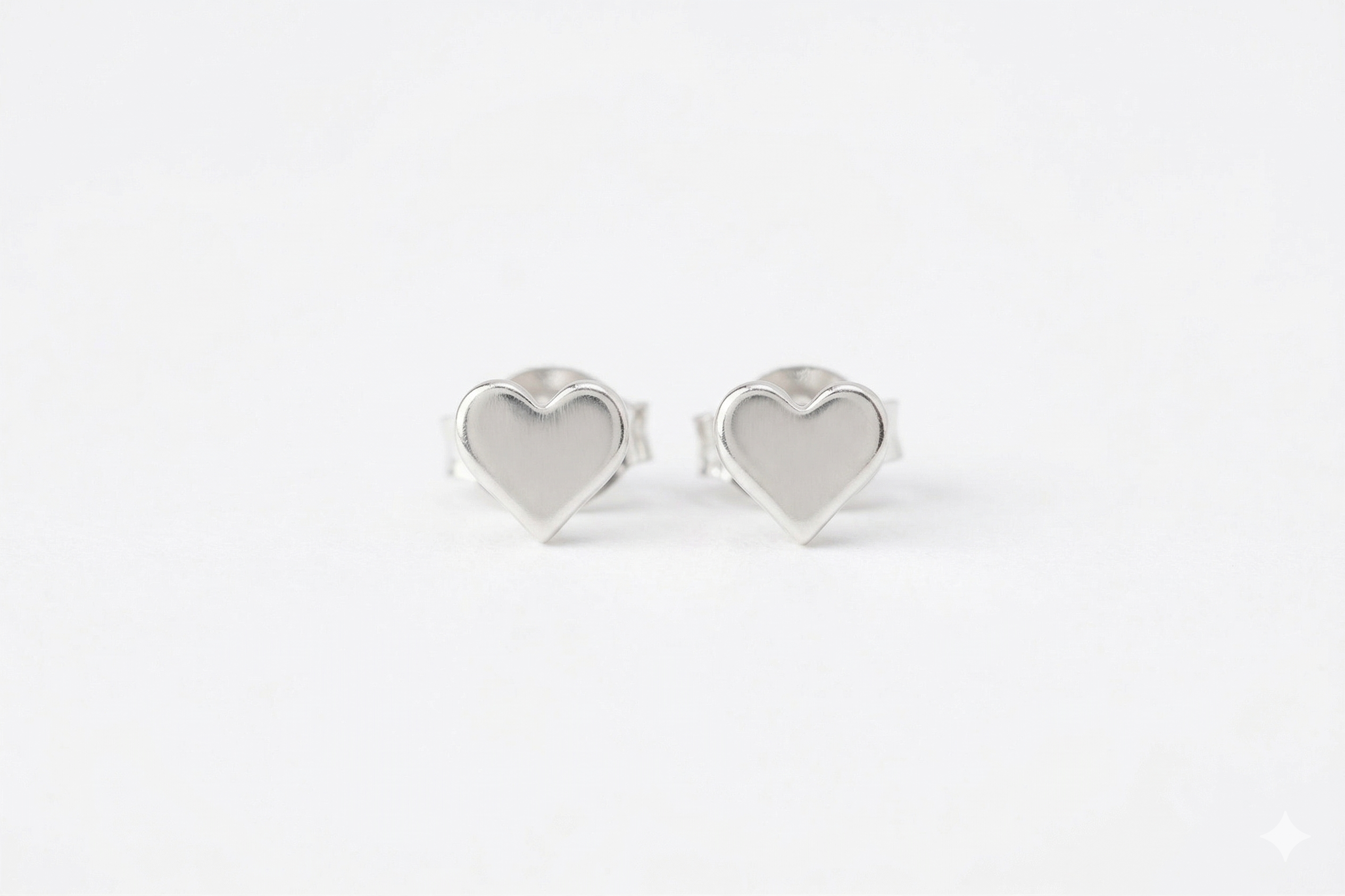 Heartfelt Gold-Filled Heart Stud Earrings in 925 Sterling Silver