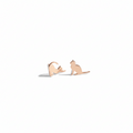 Pawfectly Crafted Sterling Silver Cat Stud Earrings