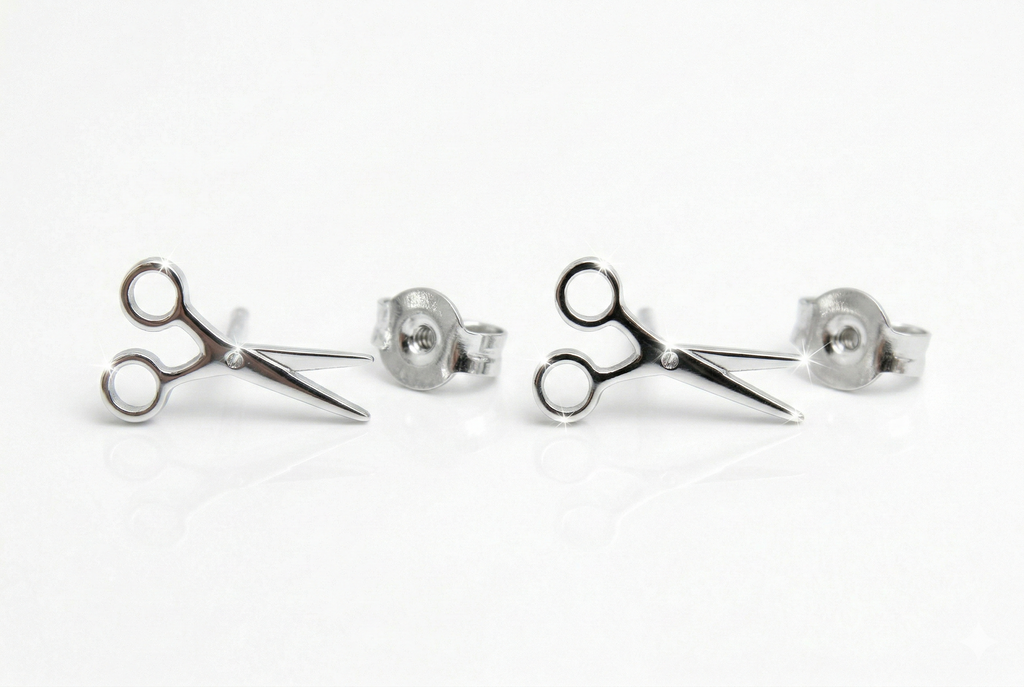 Scissor Stud Earrings for Sapphic Pride | Tiny Lesbian Jewelry for WLW & LGBTQ+ Celebration
