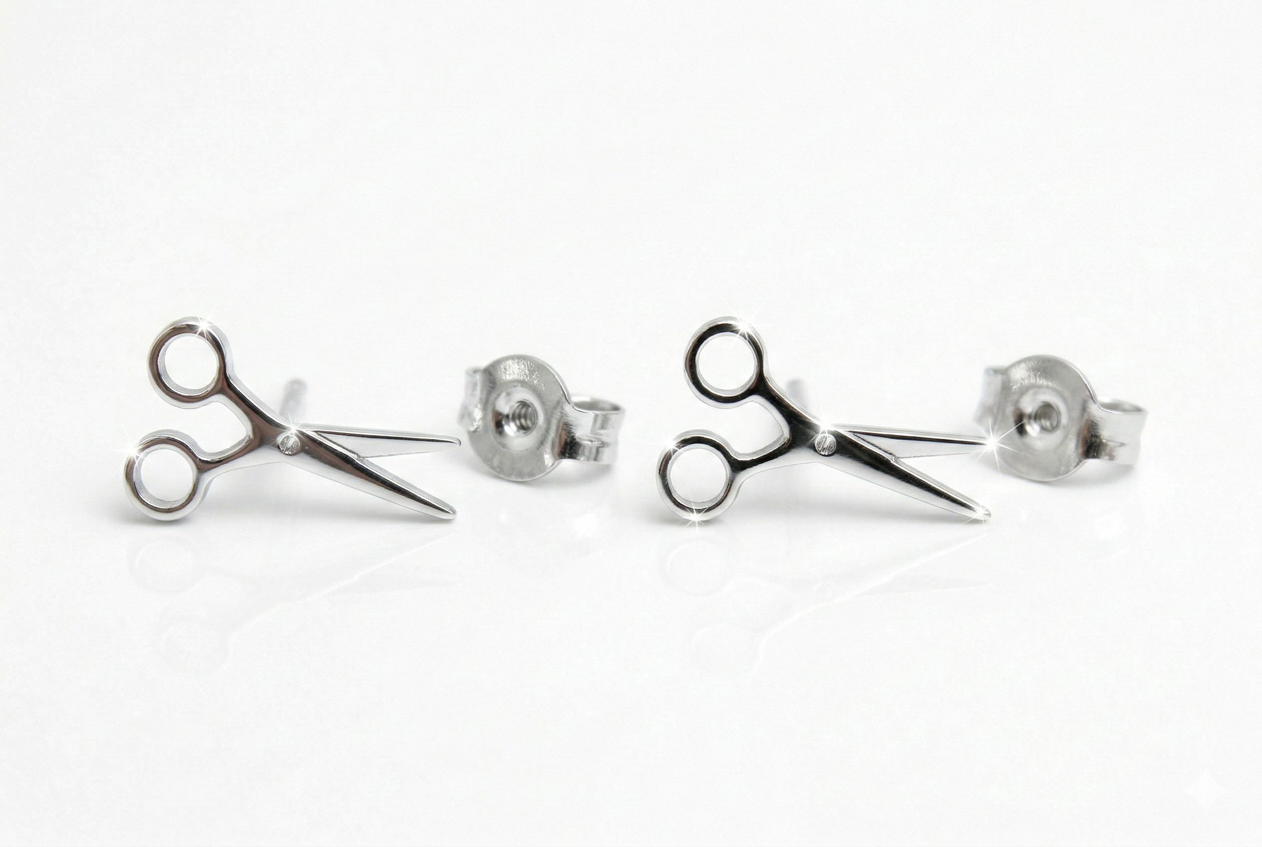 Scissor Stud Earrings for Sapphic Pride | Tiny Lesbian Jewelry for WLW & LGBTQ+ Celebration