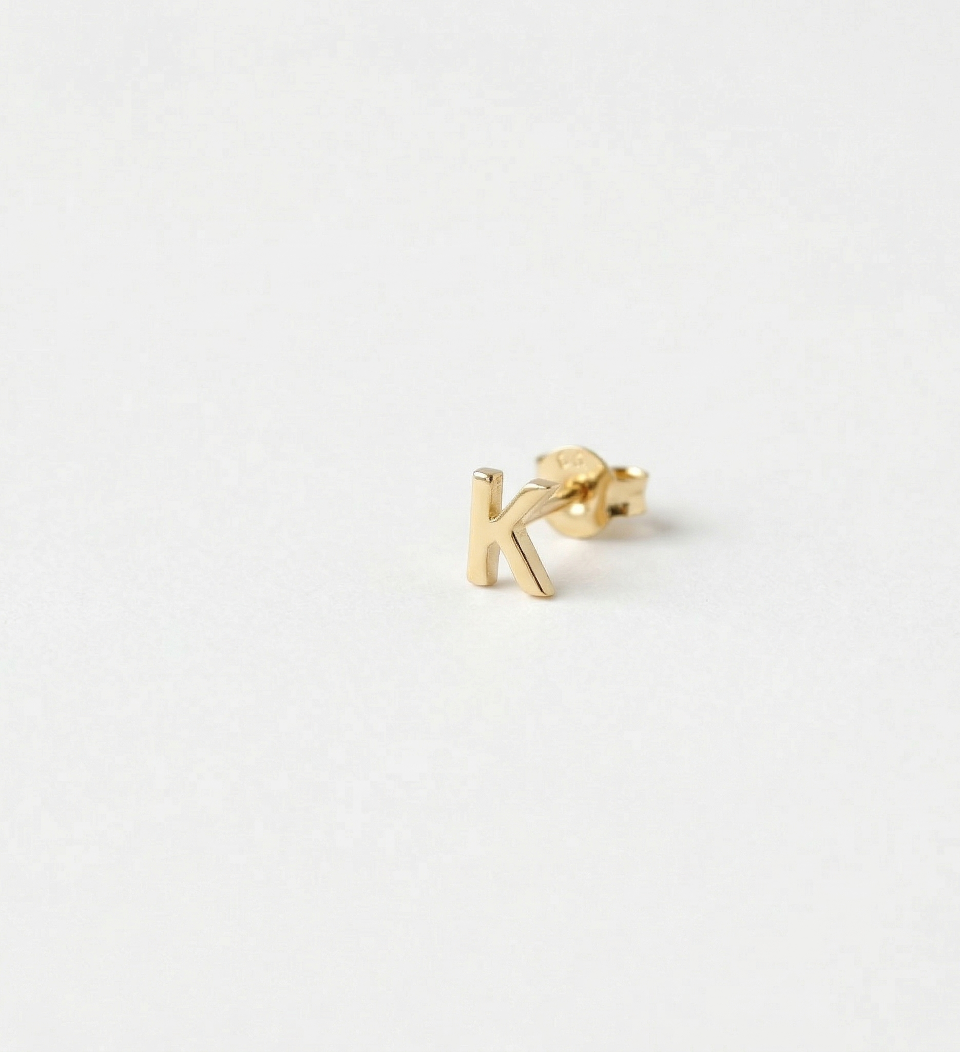 Gold Mini Number Stud Earrings | Personalized Dainty Silver Minimalist Designs