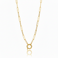Sailor Lock Paperclip Chain Necklace