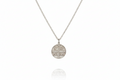 Eastern Orthodox Cross Necklace | Engraved Disc with IC XC NIKA Charm