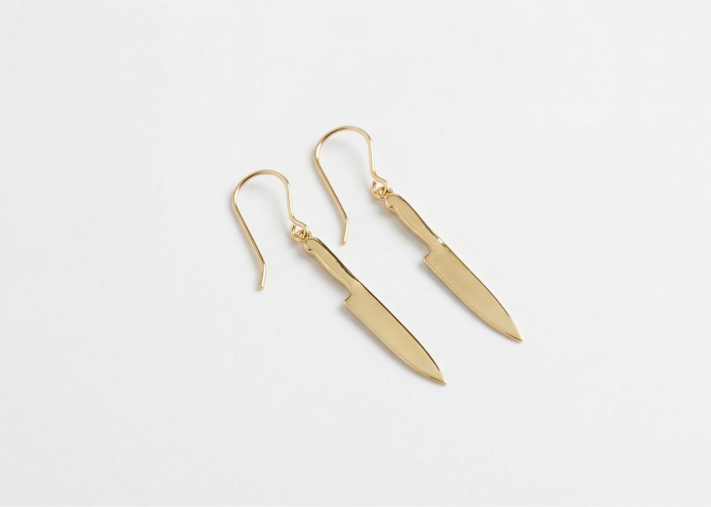 Knife Dagger Earrings Jewelry Gifts in 925 Sterling Silver