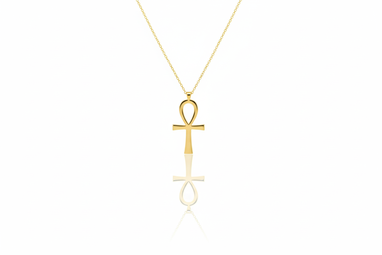 Ankh Necklace - Sterling Silver, Gold & Rose Gold Designs