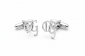 Personalized Unique Letters Cufflinks in 925 Sterling Silver