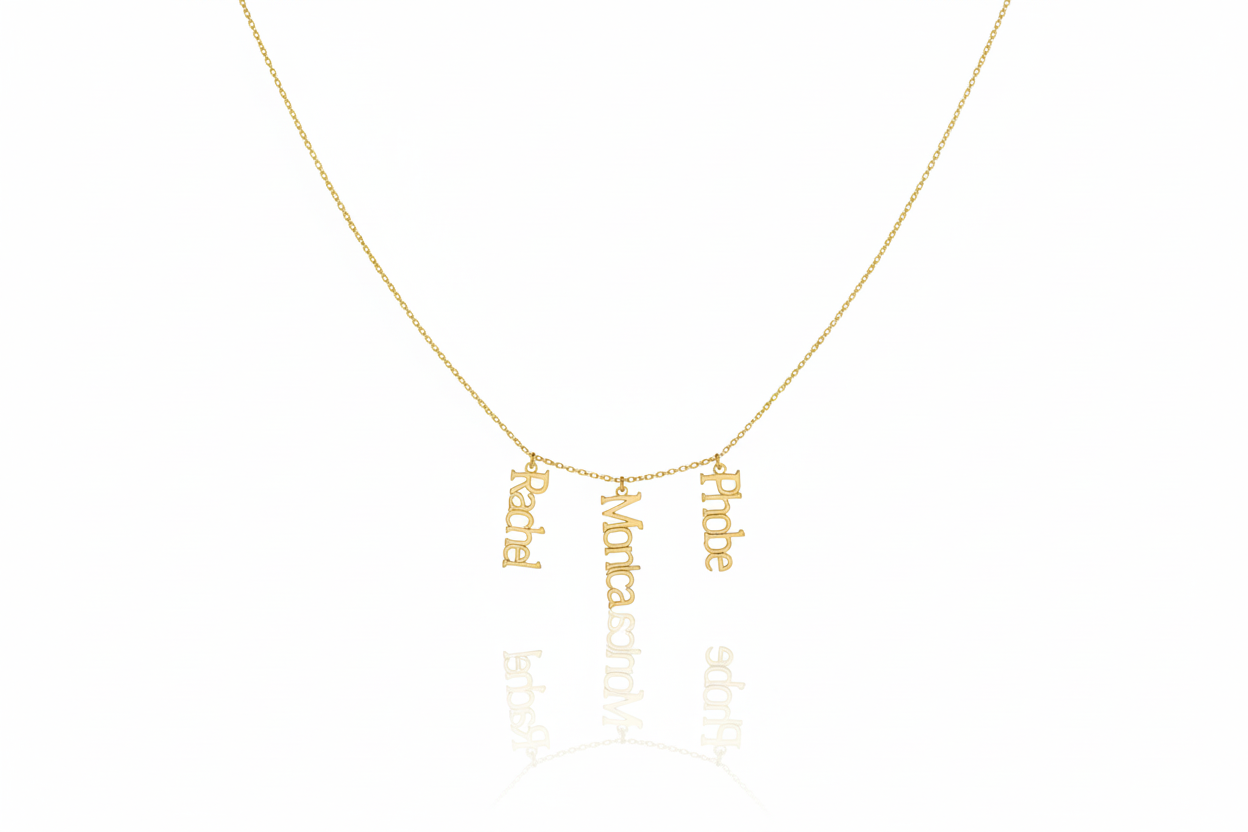 Custom Interlocking Name Necklace