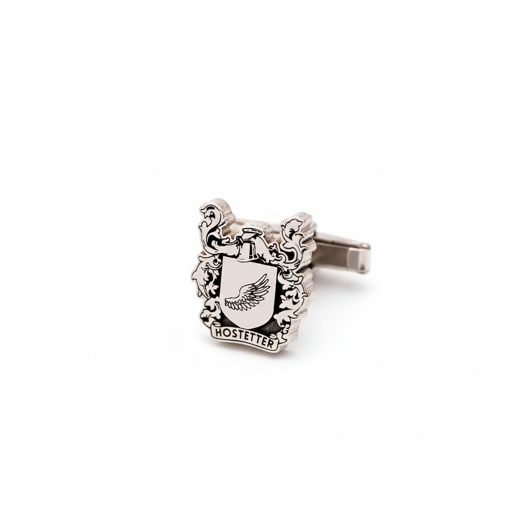 Personalized Crest Cufflinks - Family Heritage Jewelry