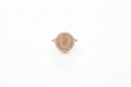 Blooming Love Birth Flower Ring with Multi-CZ Diamond