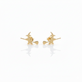 Dainty Witch Stud Earrings in 925 Sterling Silver