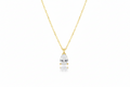 Dainty Diamond Teardrop Necklace in 925 Sterling Silver