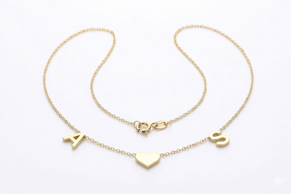 Initial Heart Necklace | Delicate Personalized Jewelry for Women