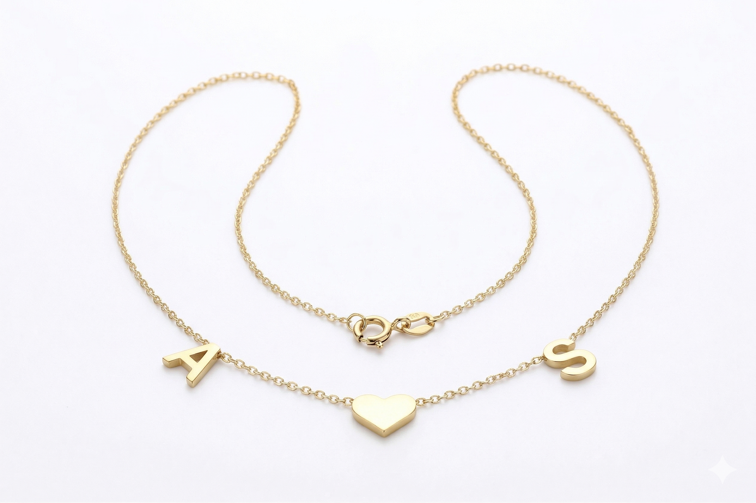 Initial Heart Necklace | Delicate Personalized Jewelry for Women