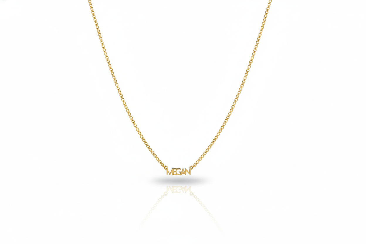 Intertwined Elegance Name Necklace in Silver, Gold, and Rose