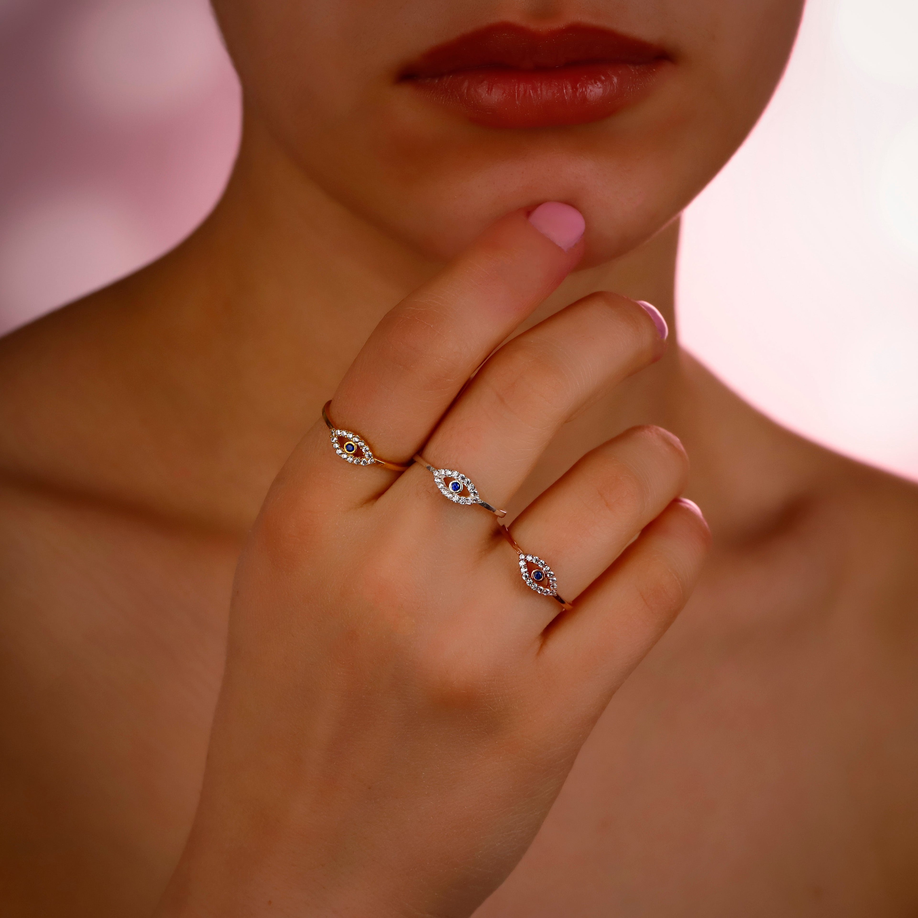 Elysian Evil Eye Rings – Stylish Protection Against Negativity