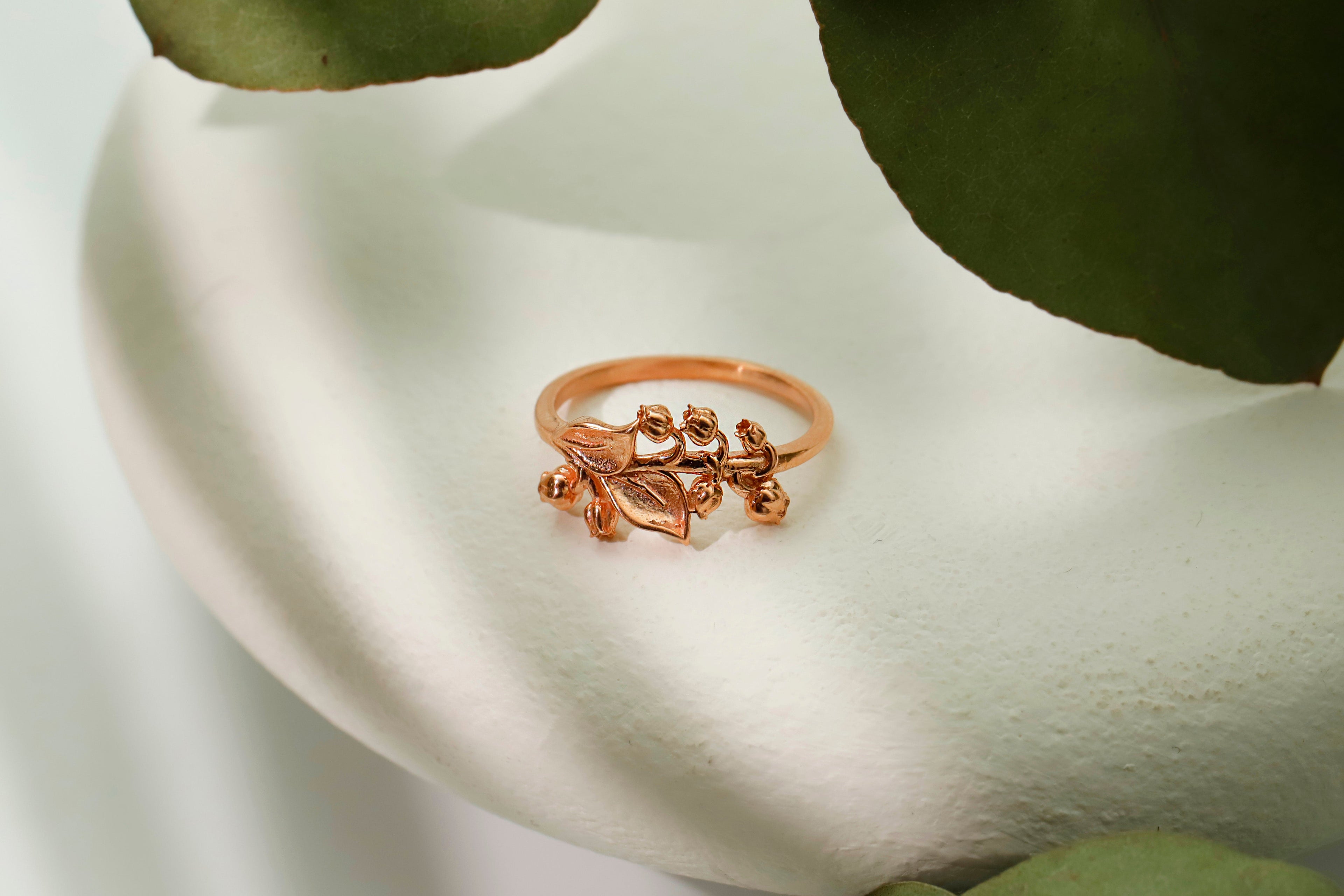 Eternal Bloom Birth Month Flower Ring with Sparkling CZ Diamond