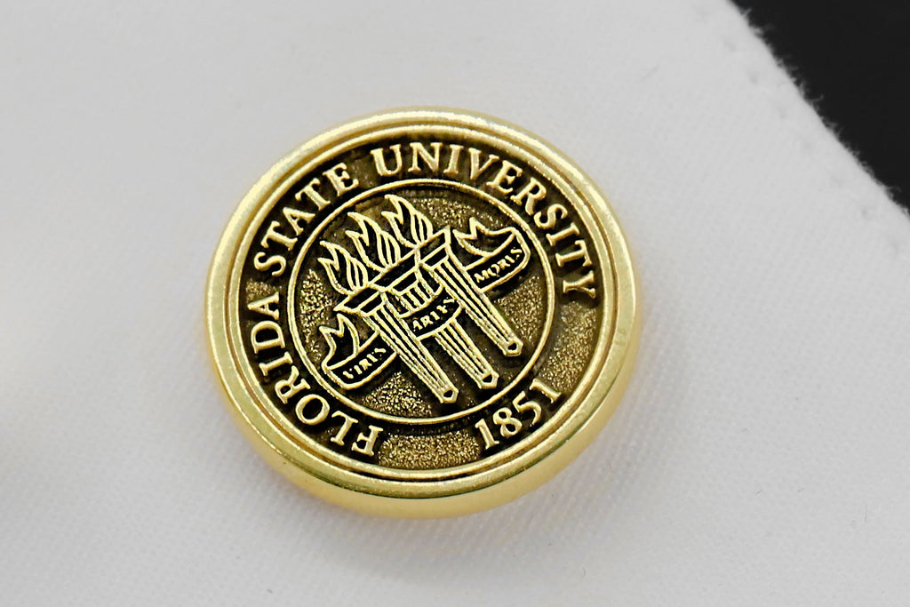 Personalized College Cufflinks in 925 Sterling Silver