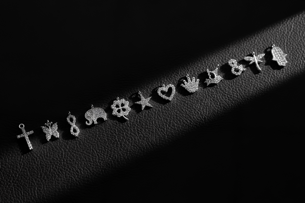 Pave Initial CZ Diamond Letter Necklace in Sterling Silver