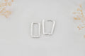 Shine Sterling Silver Huggie Hoop Set with Cubic Zirconia