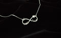 Eternal Love Infinity Necklace - Personalized Gold Necklace with Names & Heart