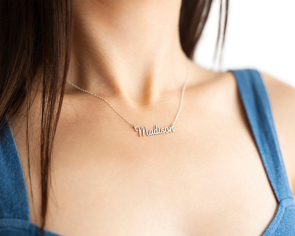 Custom Name Jewelry - Handmade Couples Name Necklace