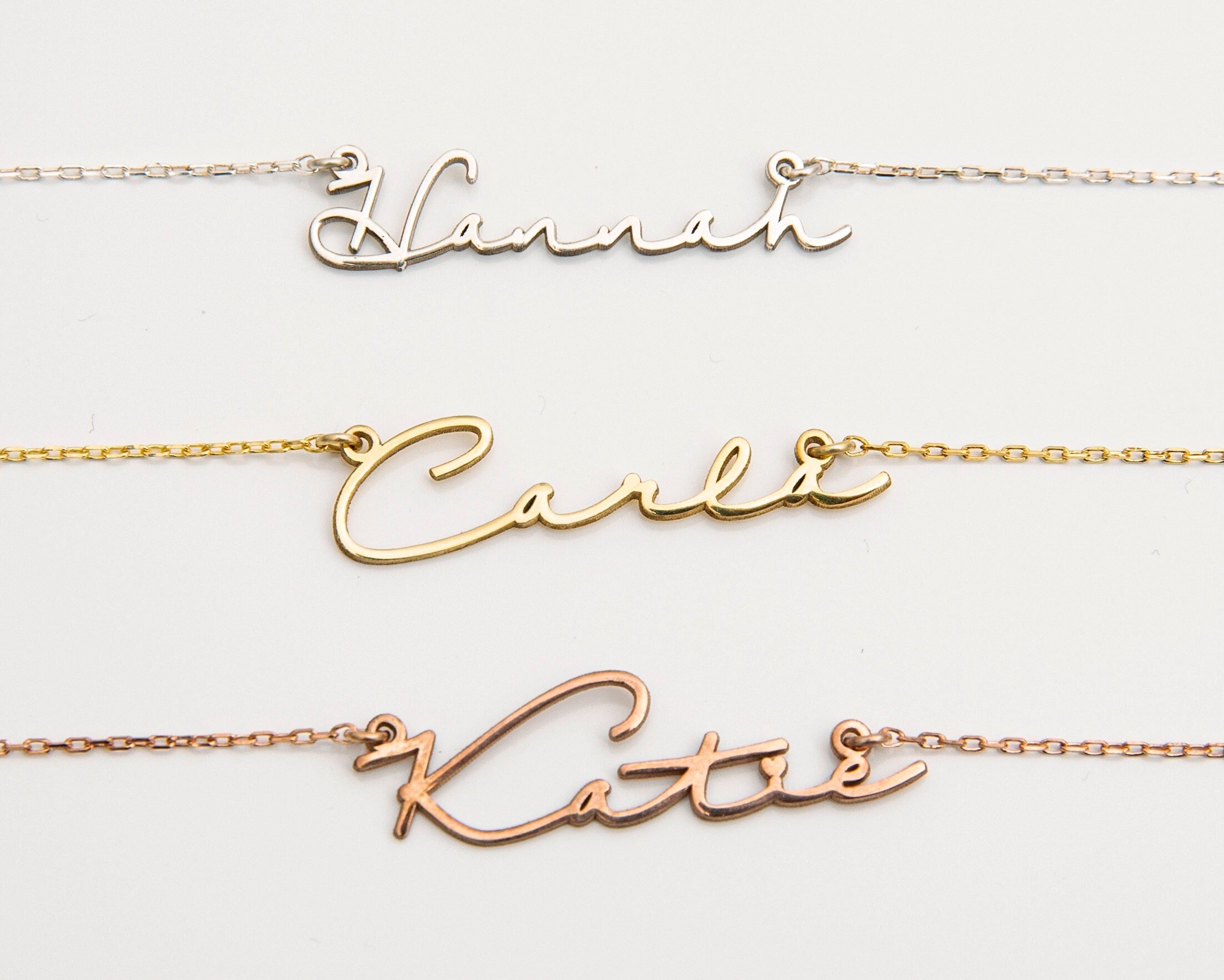Personalized Silver Name Necklace | Customizable Jewelry for Women | Elegant Birthday Gift