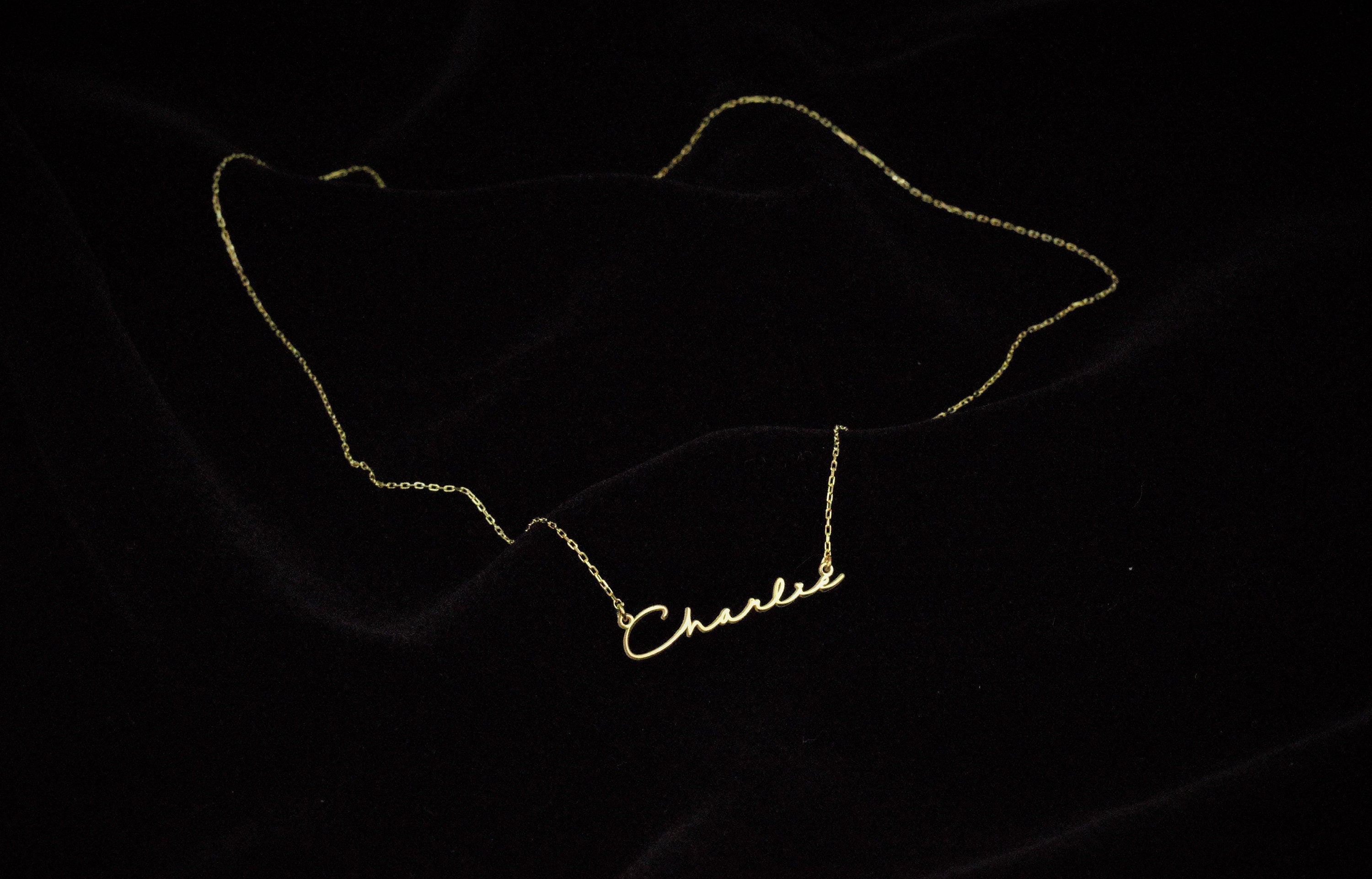 Dainty Signature Name Necklace | Custom Sterling Silver & Gold Jewelry for a Personal Touch