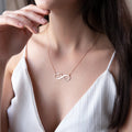Handmade Infinity Name Necklace with Heart | Personalized Love Jewelry