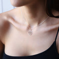 Heart Chakra Necklace • Handmade 925 Sterling Silver Yoga Jewelry