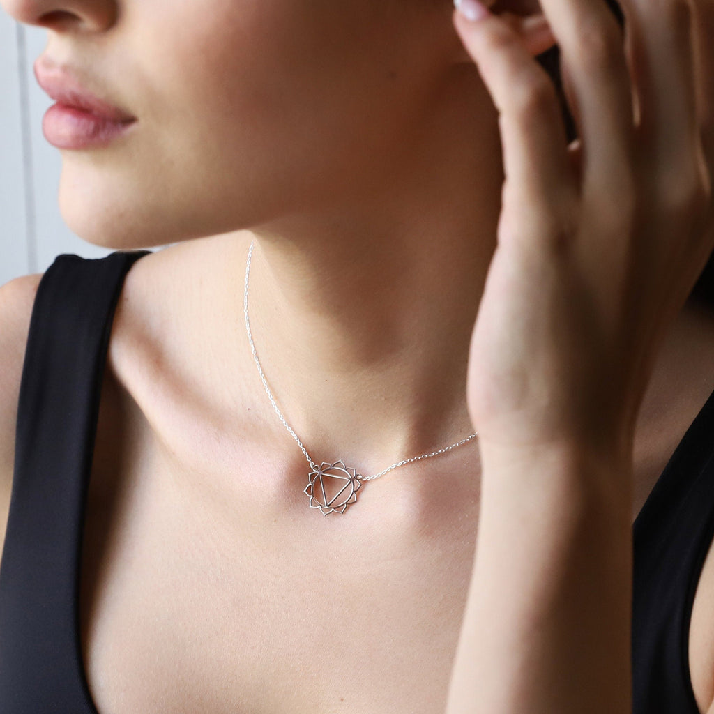 Chakra Bliss Solar Plexus Necklace – Handmade Manipura Yoga Jewelry