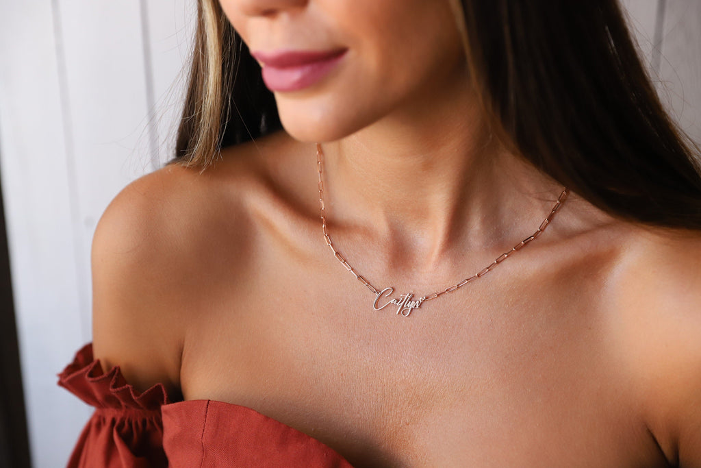 Link Chain Name Necklace - Personalize Your Style with Elegant Customization