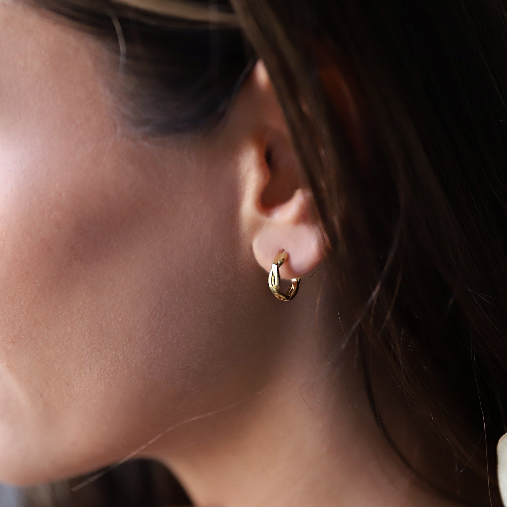 Huggies Waterproof Infinity Hoop Earrings