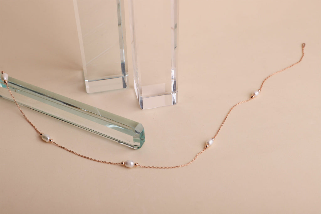 Gold Pearl Choker Necklace | Handmade Vintage Style with Freshwater Pearls | Perfect Bridesmaid Gift