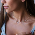 Gold Pearl Choker Necklace | Handmade Vintage Style with Freshwater Pearls | Perfect Bridesmaid Gift