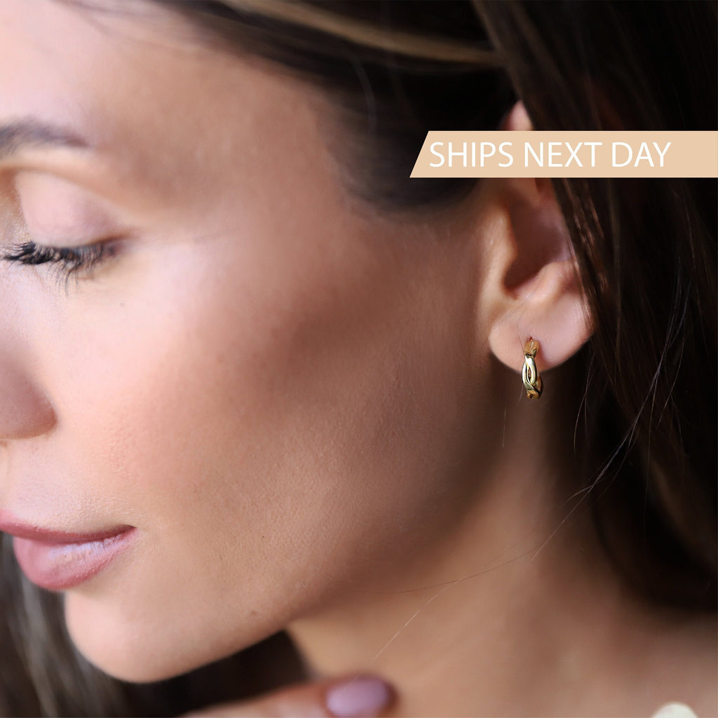 Huggies Waterproof Infinity Hoop Earrings