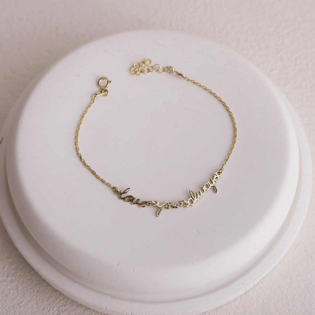 Custom Signature Bracelet | Dainty Gold & Silver Jewelry with Handwritten Touch | Unique Gift for Her