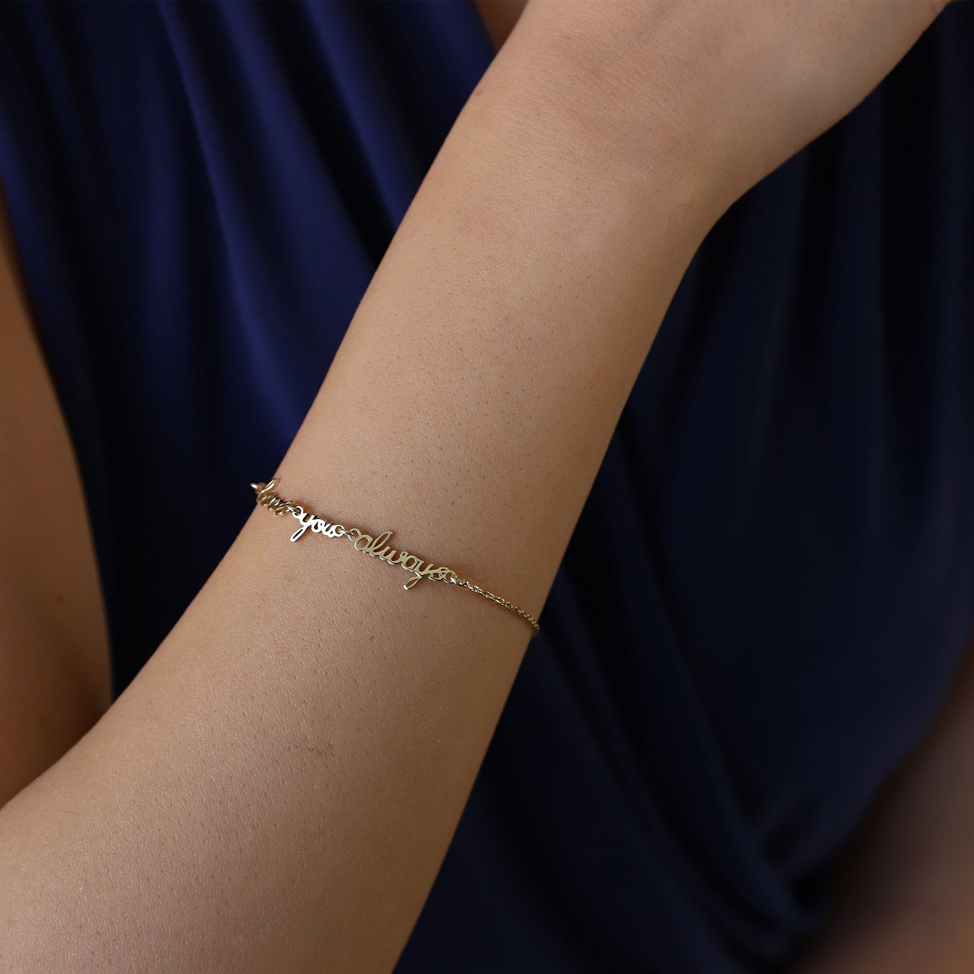 Custom Signature Bracelet | Dainty Gold & Silver Jewelry with Handwritten Touch | Unique Gift for Her