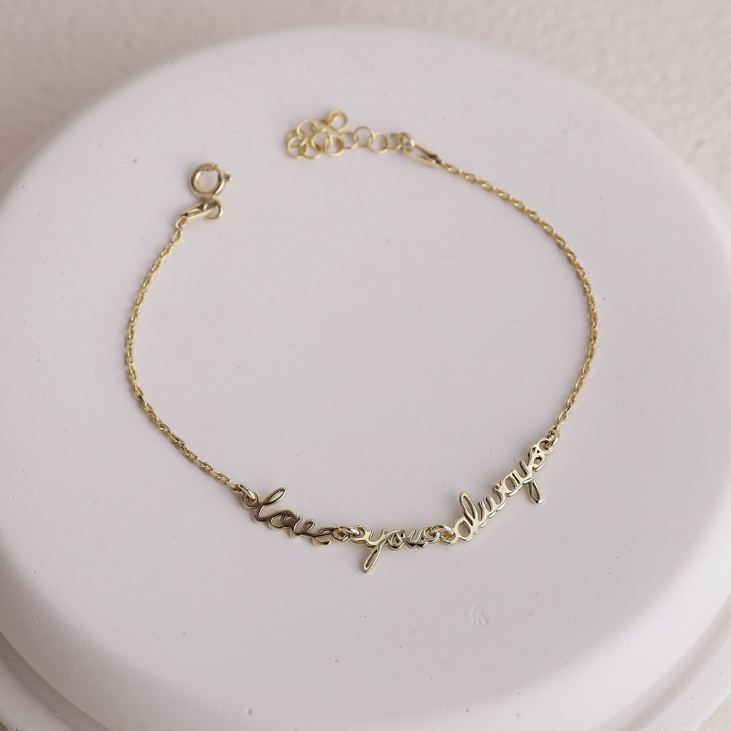 Custom Signature Bracelet | Dainty Gold & Silver Jewelry with Handwritten Touch | Unique Gift for Her