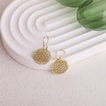 Radiant Flower of Life Earrings: Exquisite Gold, Rose, and Sterling Silver Design