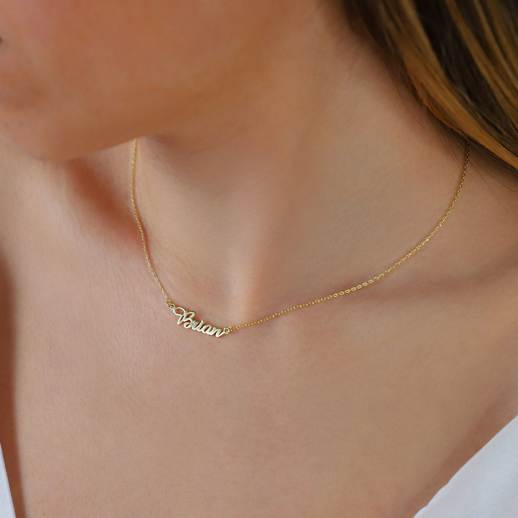 Custom Name Jewelry - Handmade Couples Name Necklace