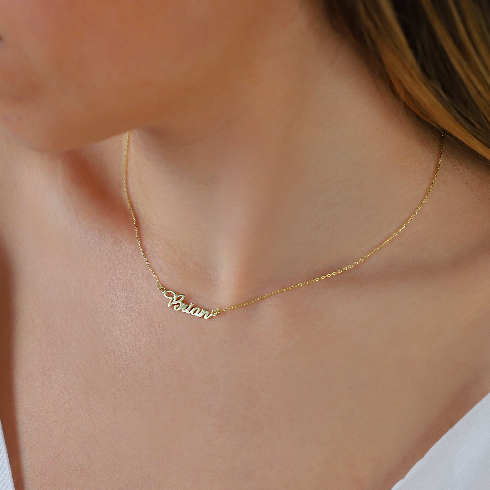 Custom Name Jewelry - Handmade Couples Name Necklace