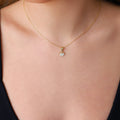 Princess Crown Necklace for Women - Gold Filled CZ Diamond Charm - Perfect Wedding or Birthday Gift