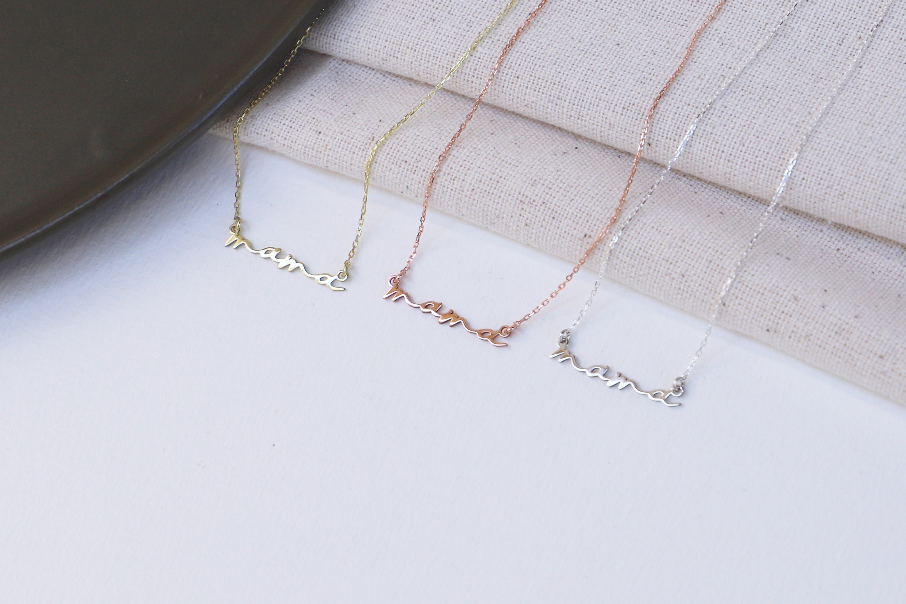 Mama Jewelry Dainty Silver Necklace for New Moms | Perfect Gift for Mother's Day & Birthdays