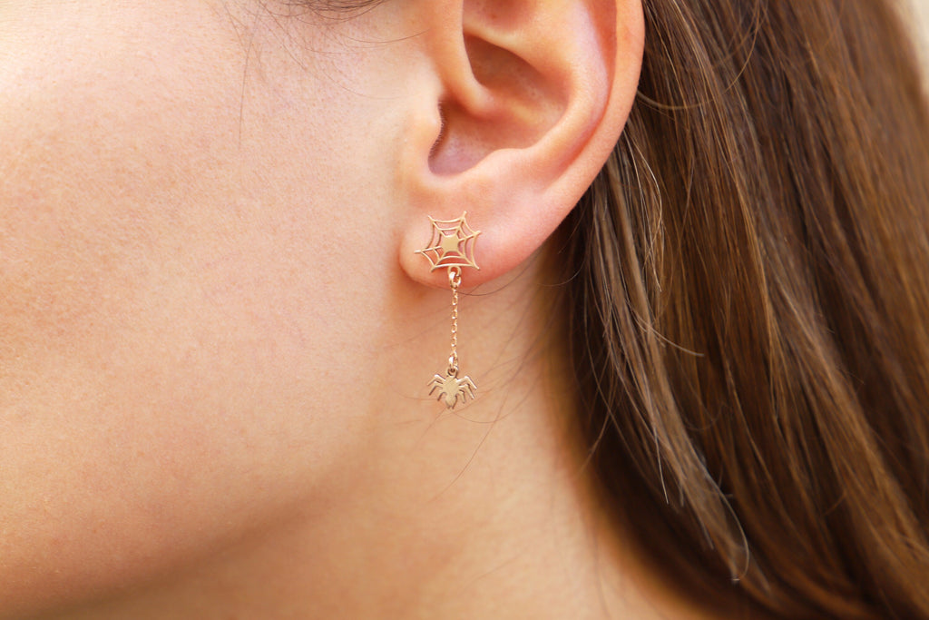 WebWonders Spider Web Earrings - Intricate Design for Bold Style