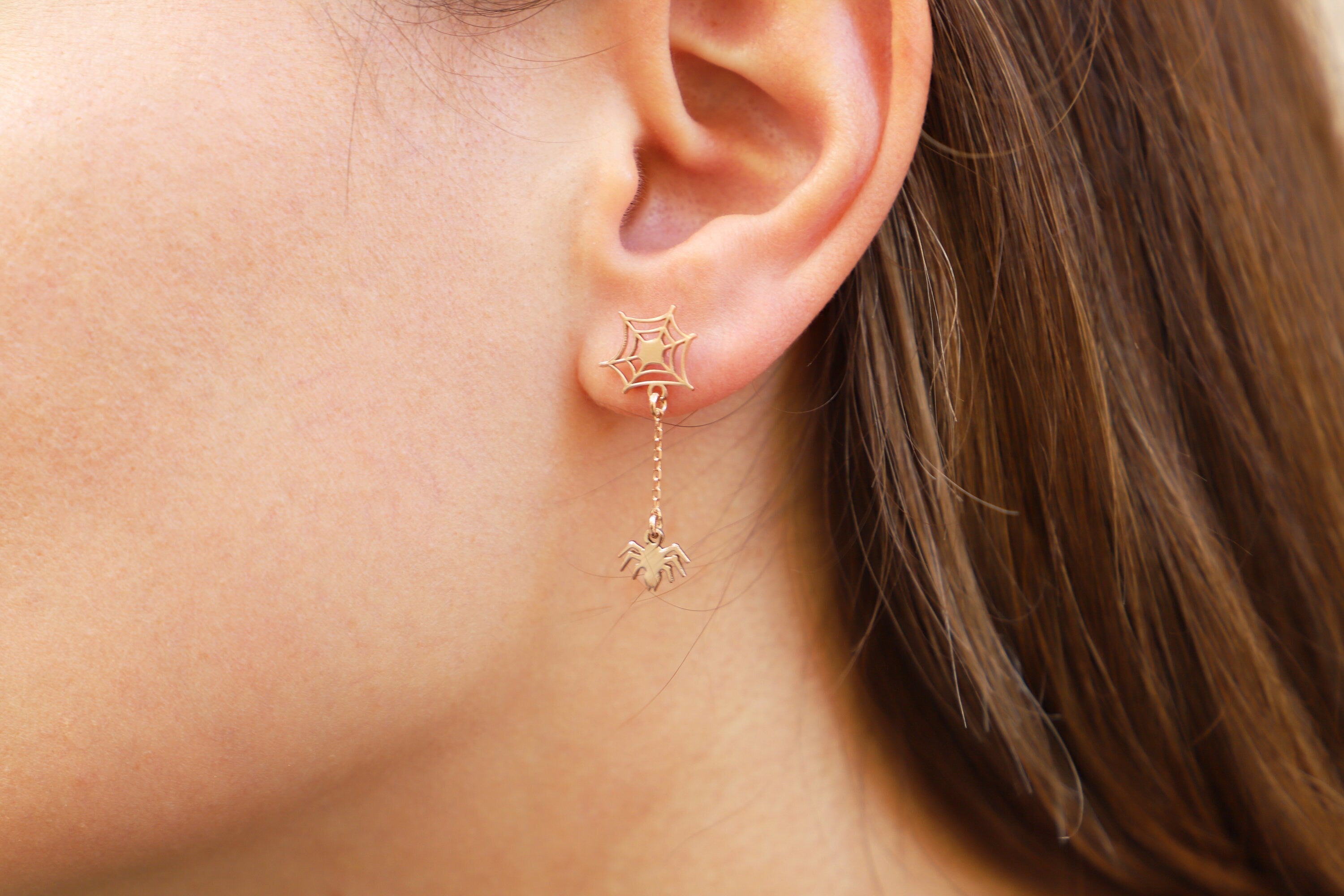 WebWonders Spider Web Earrings - Intricate Design for Bold Style
