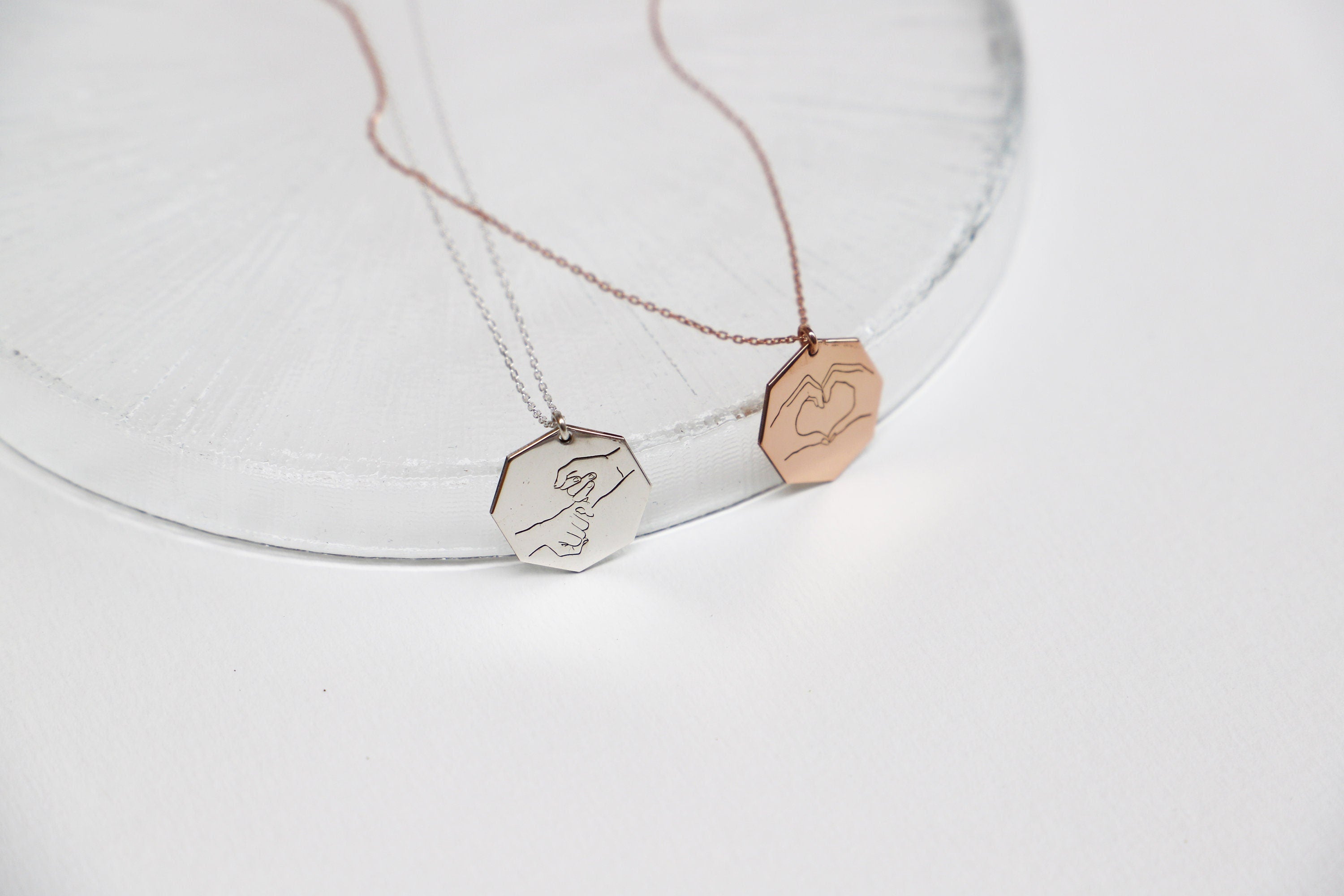 Unique Hand Gesture Pendant Necklace | Sign Language Jewelry for Friends | Inspirational Gift